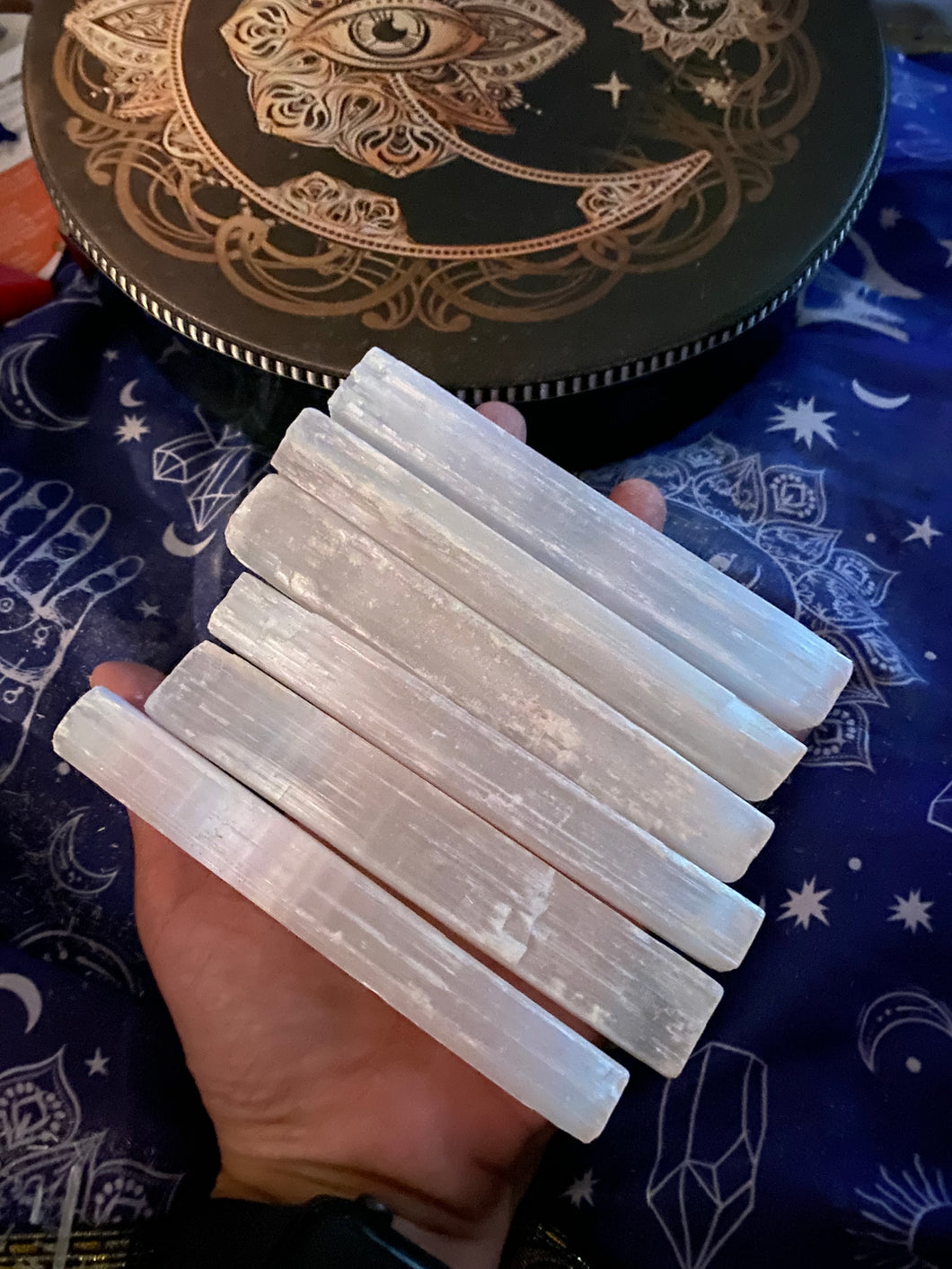 Large Single Selenite Wand